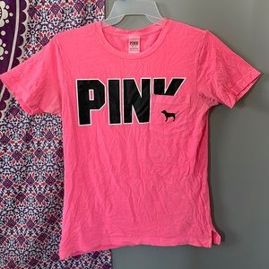 PINK V-neck shirt